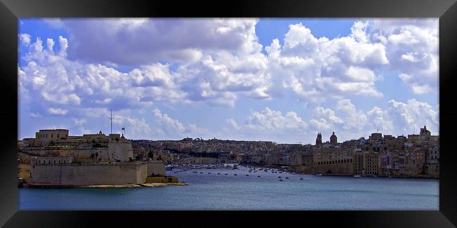 Valletta Grand Harbour Framed Print by Tom Gomez