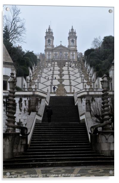Stairs of Bom Jesus de Braga Acrylic by Angelo DeVal