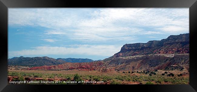 New Mexico Landscape Framed Print by Kathleen Stephens
