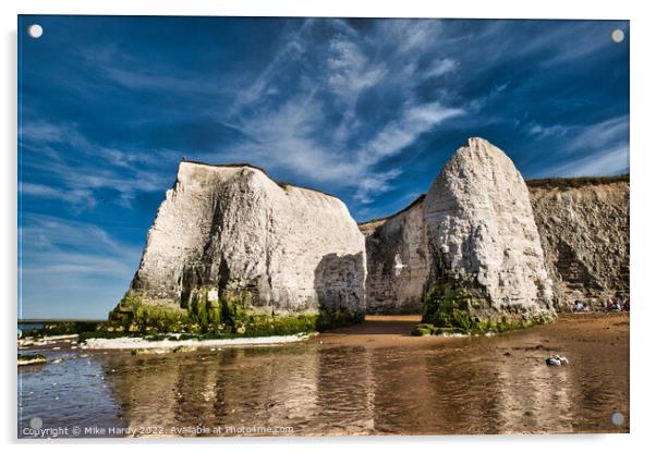 Chalk formations at Botany Bay Acrylic by Mike Hardy
