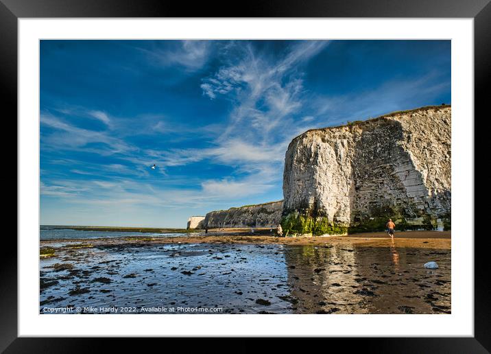Chalk Cliffs at Botany Bay Broadstairs Framed Mounted Print by Mike Hardy
