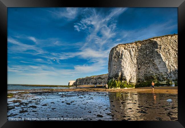 Chalk Cliffs at Botany Bay Broadstairs Framed Print by Mike Hardy