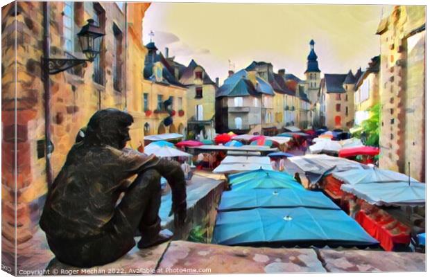 The Watcher of Sarlat-la-Caneda Canvas Print by Roger Mechan