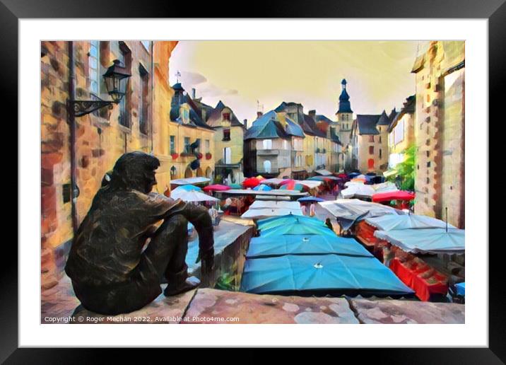 The Watcher of Sarlat-la-Caneda Framed Mounted Print by Roger Mechan