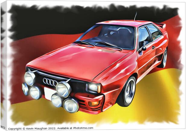 1983 Audi Quattro (Digital Art) Canvas Print by Kevin Maughan