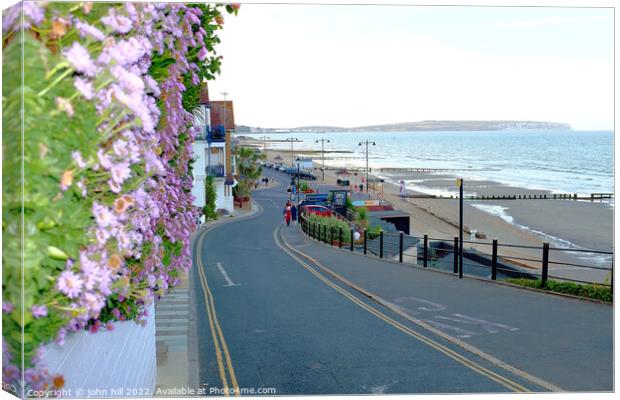 Shanklin seafront on the Isle of Wight. Canvas Print by john hill