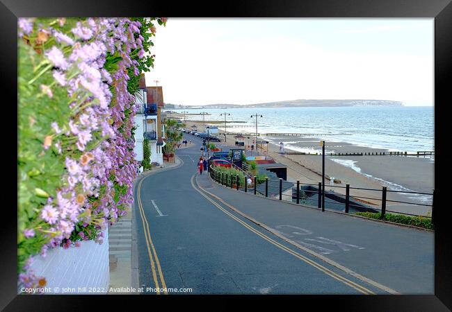 Shanklin seafront on the Isle of Wight. Framed Print by john hill