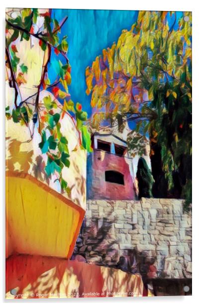 Charming Pastels of Provence Acrylic by Roger Mechan