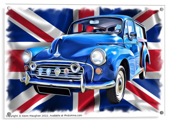 1971 Morris Traveller (Digital Art) Acrylic by Kevin Maughan