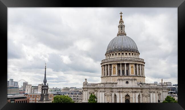 St Pauls Cathedral dome Framed Print by Jason Wells