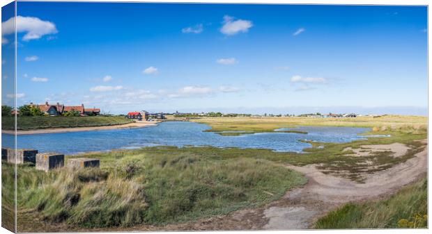 Walberswick channel panorama Canvas Print by Jason Wells