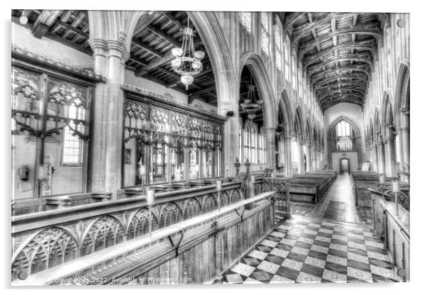 Holy Trinity Church Long Melford  Acrylic by David Pyatt