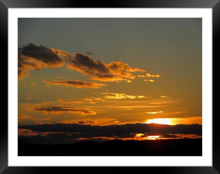 Golden sunset Framed Mounted Print by Stephanie Moore