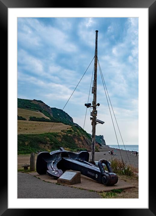 Anchor at Branscombe Framed Mounted Print by Joyce Storey
