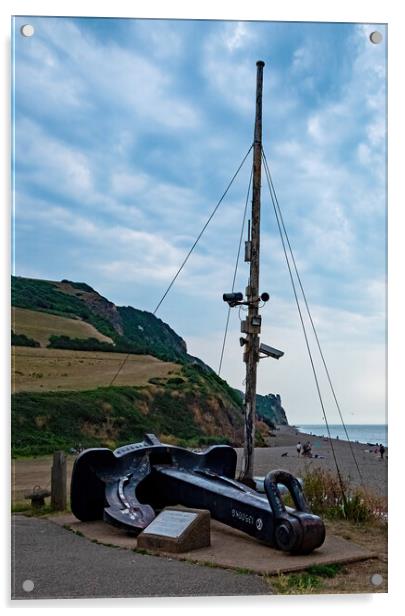 Anchor at Branscombe Acrylic by Joyce Storey