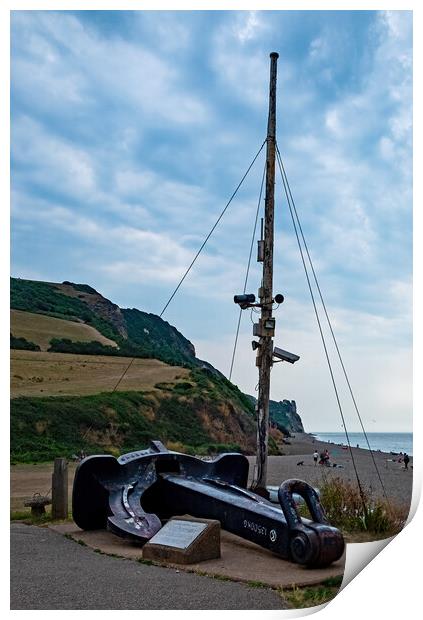 Anchor at Branscombe Print by Joyce Storey