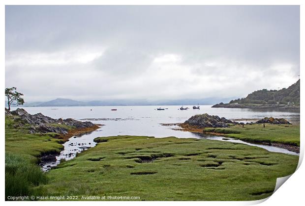Sound of Arisaig from Glenuig Print by Hazel Wright