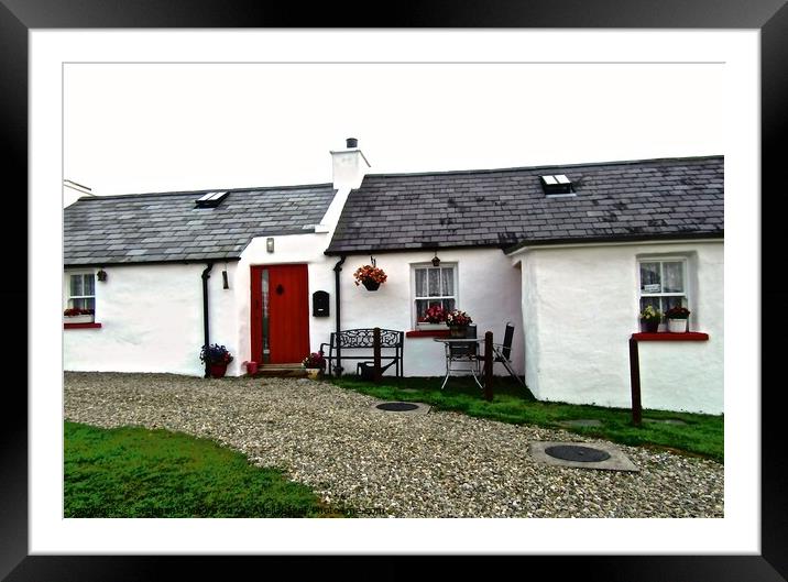 Irish cottage Framed Mounted Print by Stephanie Moore