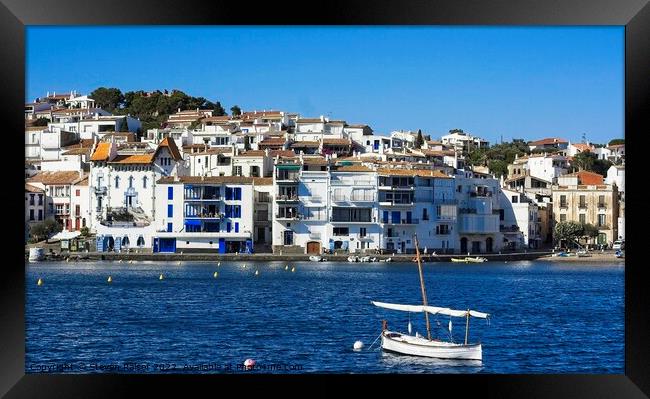 Cadaques foreshore, Spain  Framed Print by Steven Ralser