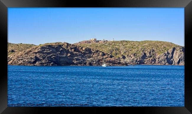 Cap de Creus Lighthouse 2, Spain Framed Print by Steven Ralser