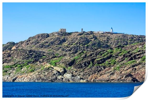 Cap de Creus Lighthouse 3, Spain Print by Steven Ralser