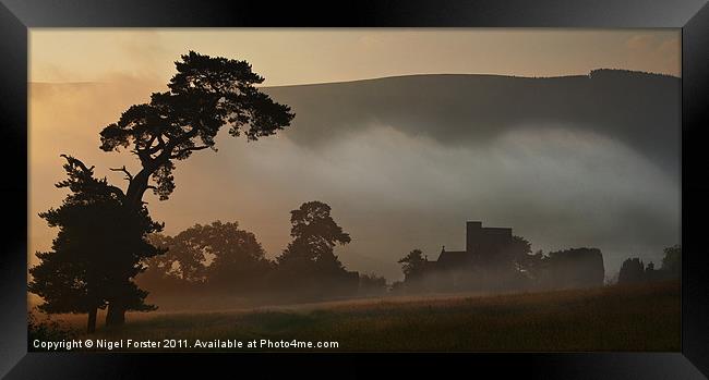 Llangasty Church Dawn Framed Print by Creative Photography Wales