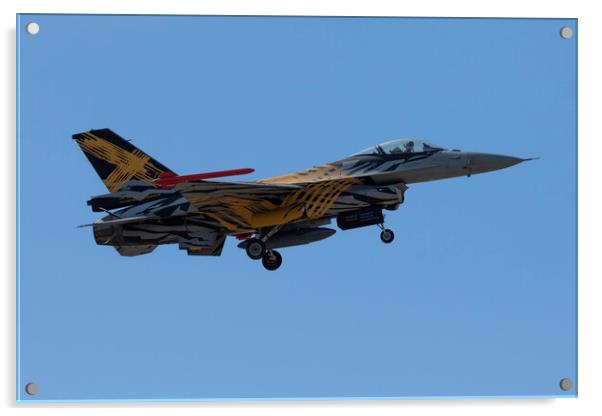 Belgian F-16 Fighting Falcon Acrylic by J Biggadike