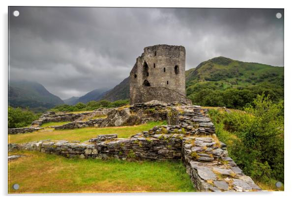 Dolbadarn Castle in Llanberis Acrylic by Leighton Collins