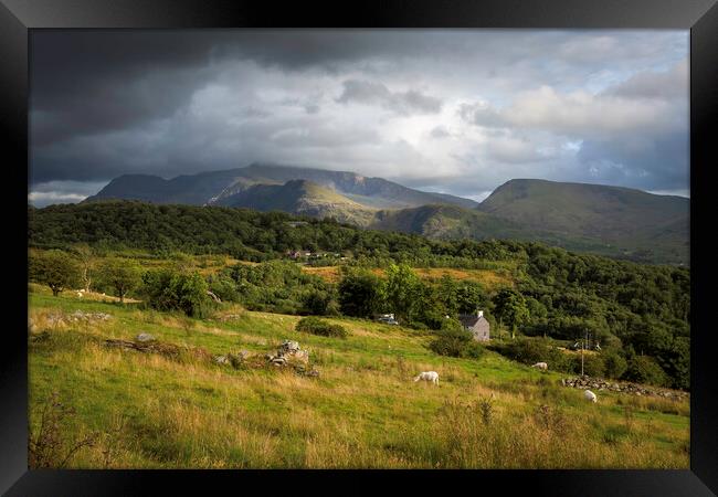 Snowdonia in North Wales Framed Print by Leighton Collins