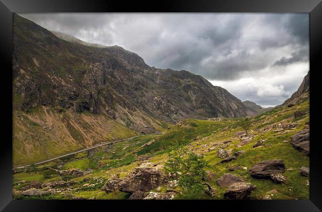 The Llanberis Pass Framed Print by Leighton Collins