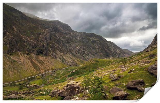 The Llanberis Pass Print by Leighton Collins