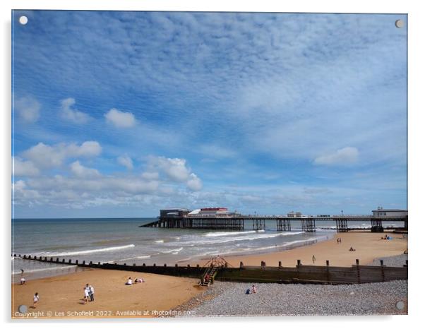 Majestic Cromer Pier Acrylic by Les Schofield