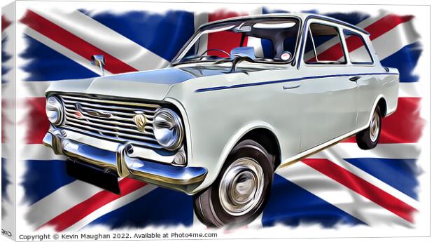 1964 Vauxhall Viva (Digital Art) Canvas Print by Kevin Maughan