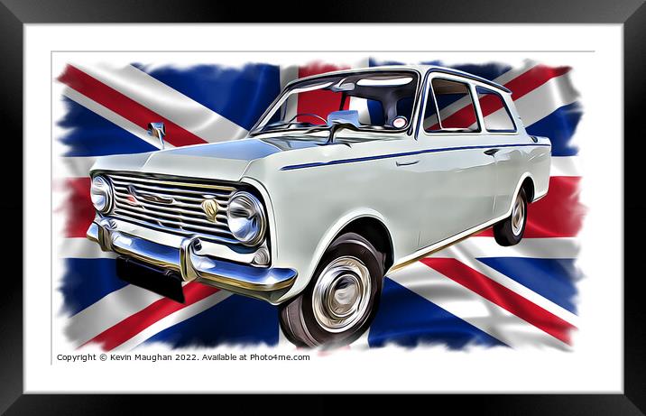 1964 Vauxhall Viva (Digital Art) Framed Mounted Print by Kevin Maughan