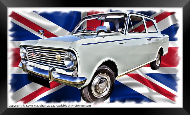 1964 Vauxhall Viva (Digital Art) Framed Print by Kevin Maughan