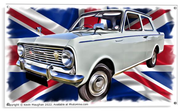 1964 Vauxhall Viva (Digital Art) Acrylic by Kevin Maughan