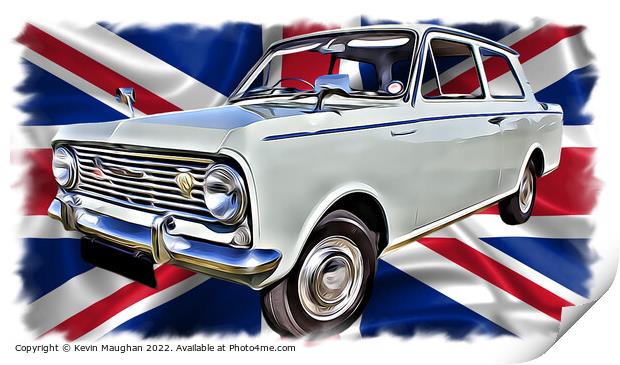 1964 Vauxhall Viva (Digital Art) Print by Kevin Maughan