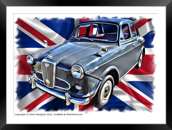 1961 Wolseley (Digital Art) Framed Mounted Print by Kevin Maughan