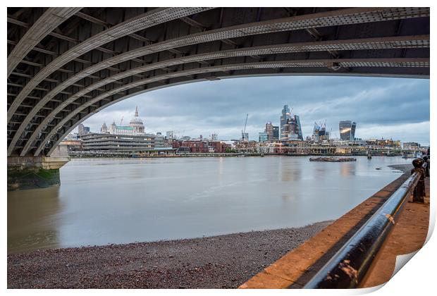 Square Mile framed by Cannon Street Railway Bridge Print by Jason Wells