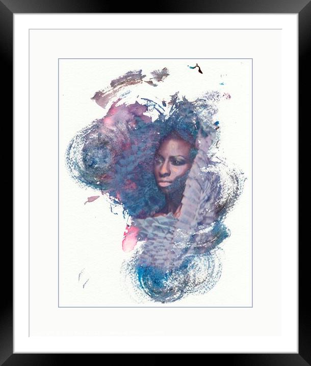 African Beauty Framed Mounted Print by Luigi Petro