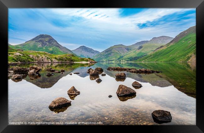 Wastwater Calm Framed Print by Mark Hetherington