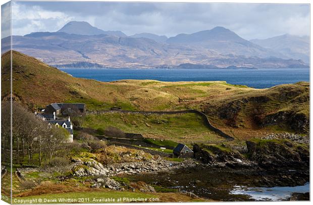 Tormore House, Isle of Skye Canvas Print by Derek Whitton