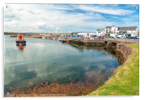 Portrush harbour, County Antrim Acrylic by jim Hamilton