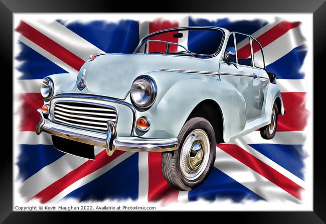 Timeless Elegance: A 1958 Morris Minor Convertible Framed Print by Kevin Maughan