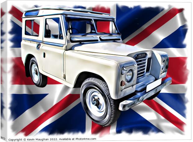 Rugged 1975 Land Rover at Blyth Classic Car Show Canvas Print by Kevin Maughan
