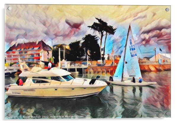 Serenity in the Gulf Acrylic by Roger Mechan