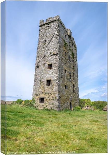Carrigaholt Castle, County Clare, Ireland Canvas Print by Dave Collins