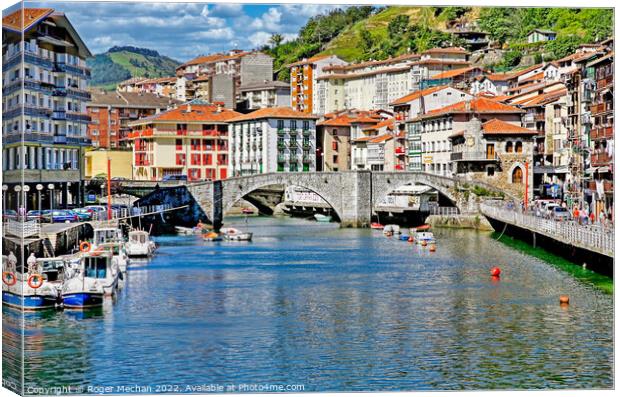 Serene Scene in Basque Country Canvas Print by Roger Mechan