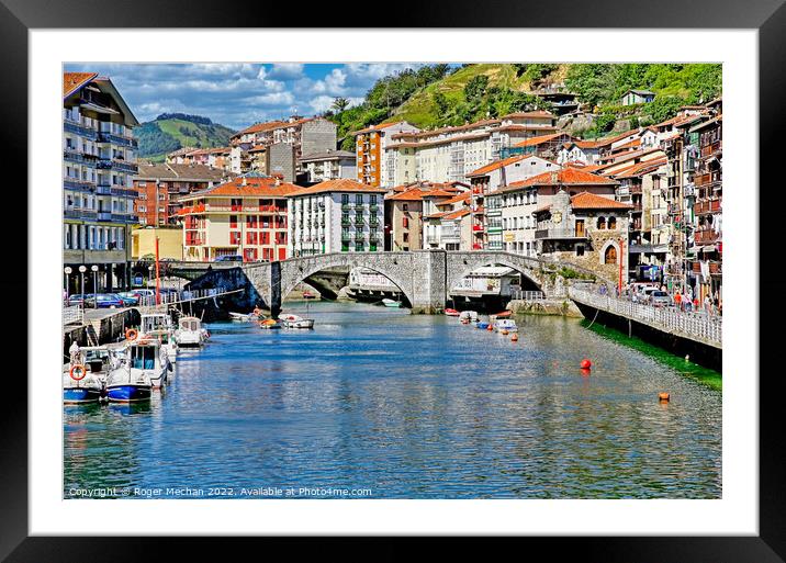Serene Scene in Basque Country Framed Mounted Print by Roger Mechan