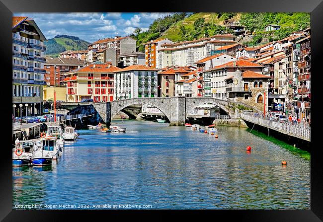 Serene Scene in Basque Country Framed Print by Roger Mechan